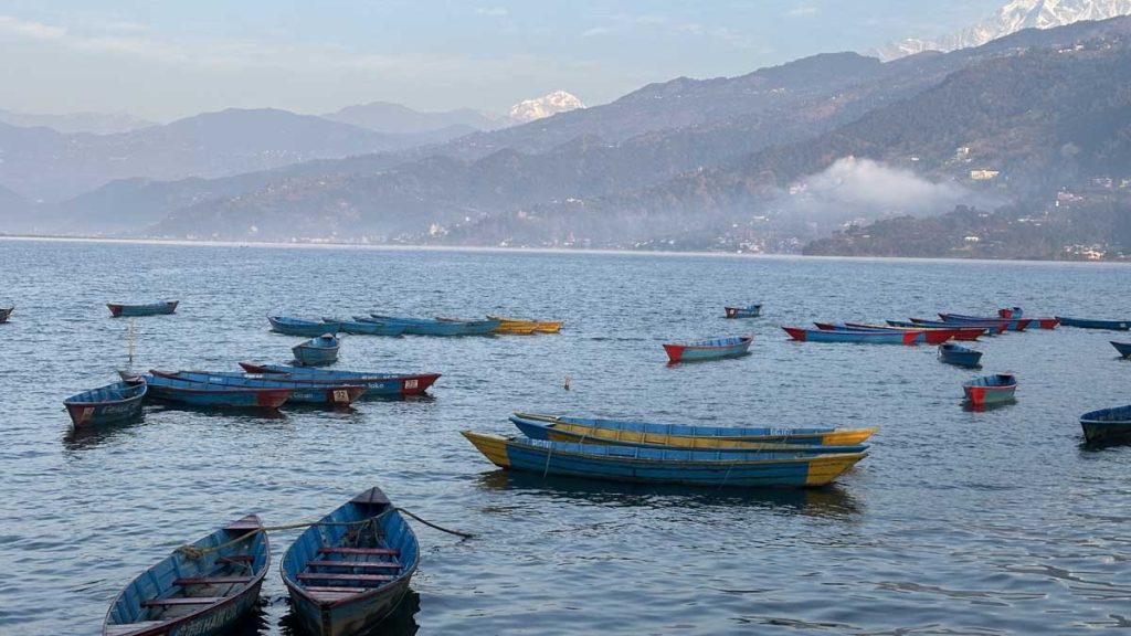 Boating in Phewa Lake, Pokhara